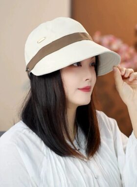 夏季新款女大檐速干遮阳帽