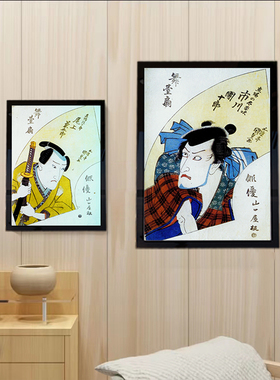 复古海报浮世绘装饰画挂画壁画