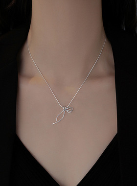 925银女时尚不掉色项链