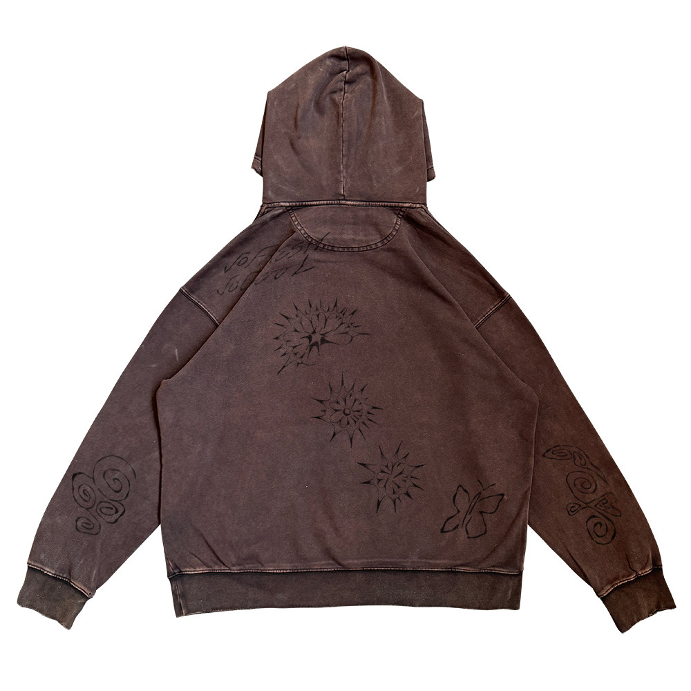 清仓处理！oldschool美式复古高级感颓废风做旧水洗卫衣连帽衫,淘宝优惠券,粉丝福利购,淘宝优惠卷