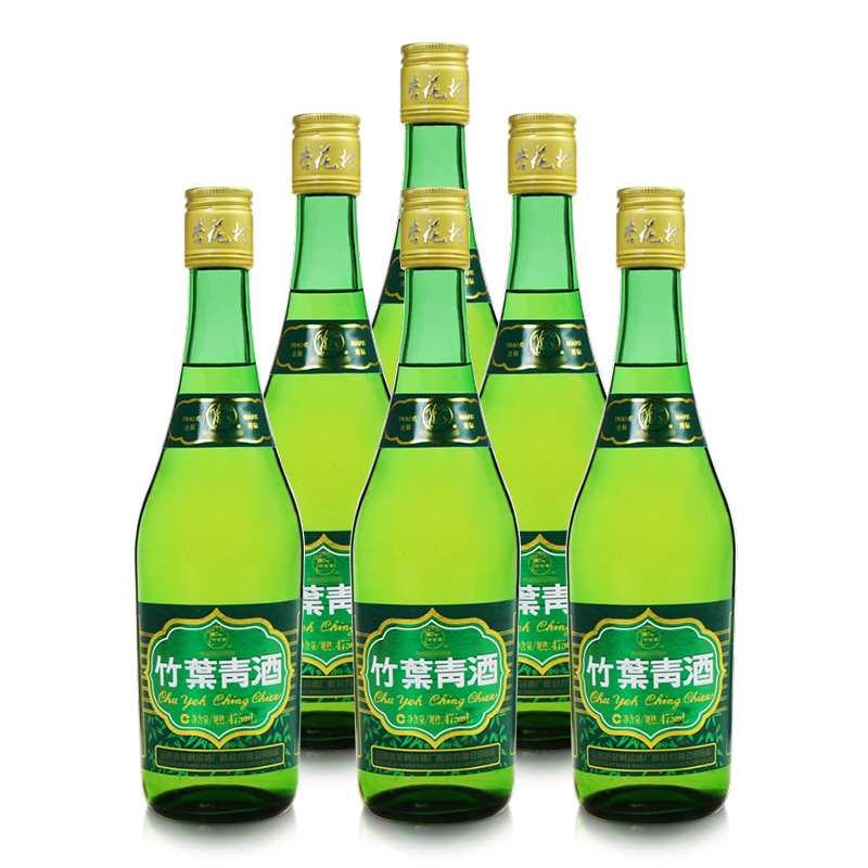 汾酒38度竹叶青酒475ml*6瓶套装玻璃瓶山西杏花村白酒露酒 - 图3