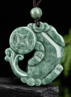 天然翡翠招财貔貅玉石吊坠挂件