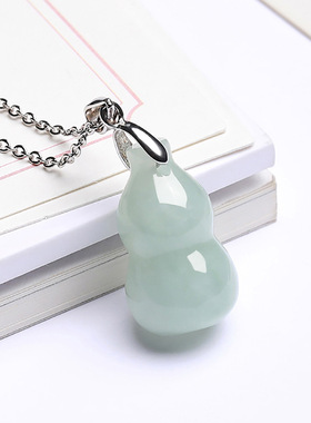 天然缅甸翡翠葫芦吊坠玉石挂件