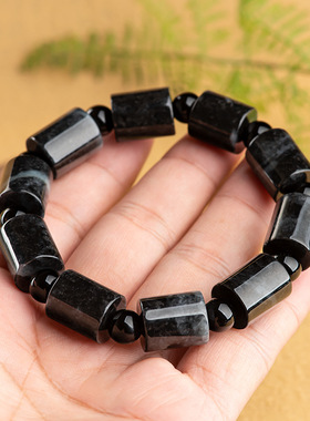 纯天然正品乌鸡种翡翠路路通手串