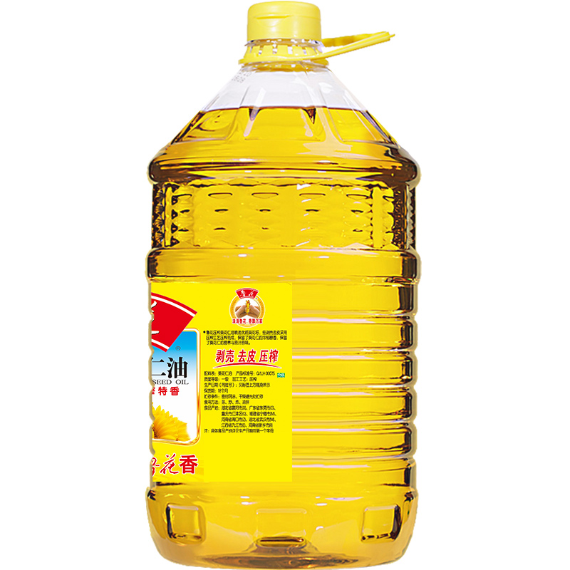 【618预售】鲁花压榨葵花仁油5.7L 葵花籽油 食品 压榨食用油 - 图0