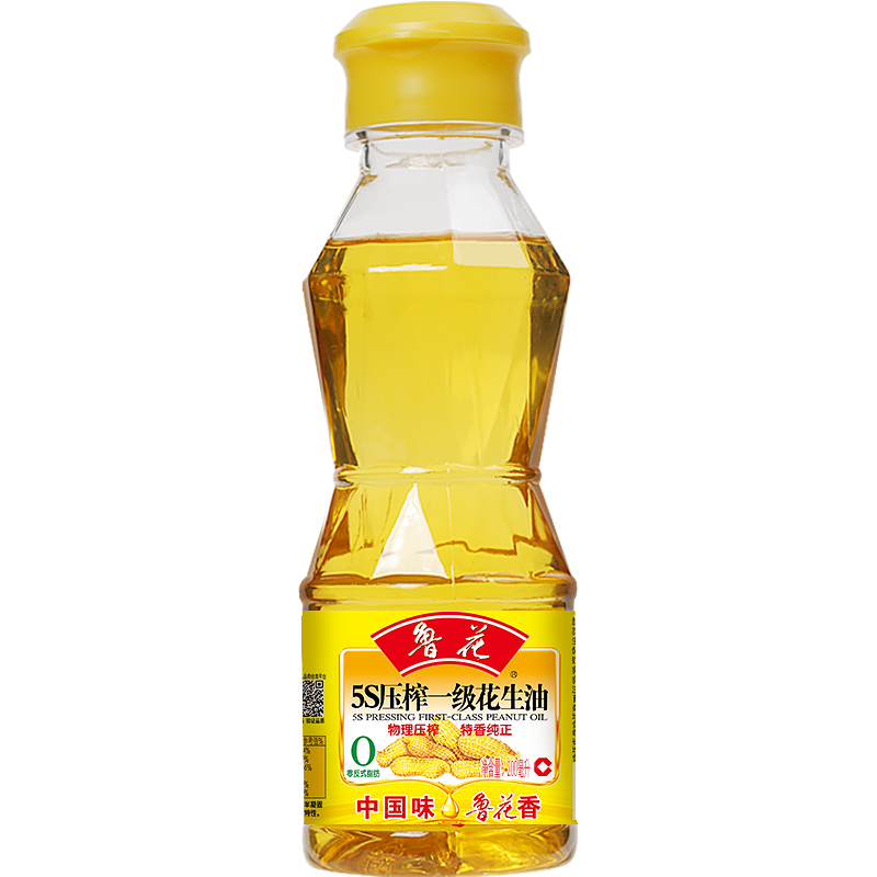 【鲁花直营】鲁花5S压榨一级花生油200ml - 图0