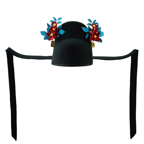 乌衣巷进士巾明制汉服帽子男簪花进士帽真丝缠花绒花进士及第冠帽 - 图3