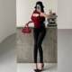 YoungGirlDay韩系轻熟纯欲风高腰显瘦弹力提臀小脚紧身裤铅笔裤女