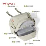 米熙 Водонепроницаемая сумка через плечо, дорожный вместительный и большой ноутбук для путешествий, небольшая сумка, школьный рюкзак