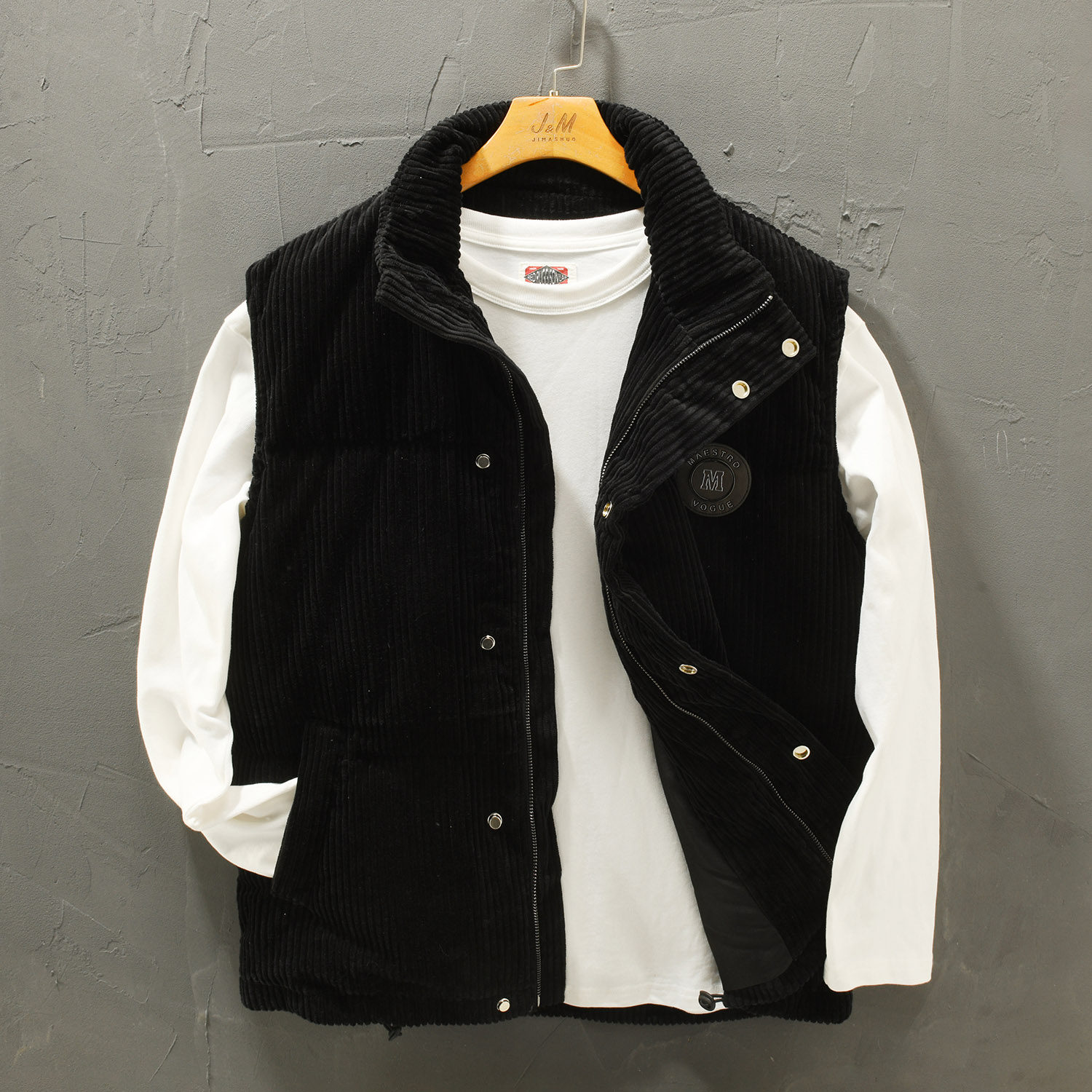 极麻高领保暖灰鸭绒羽绒马甲男士复古百搭宽松青年休闲坎肩外套潮,淘宝优惠券,粉丝福利购,淘宝优惠卷