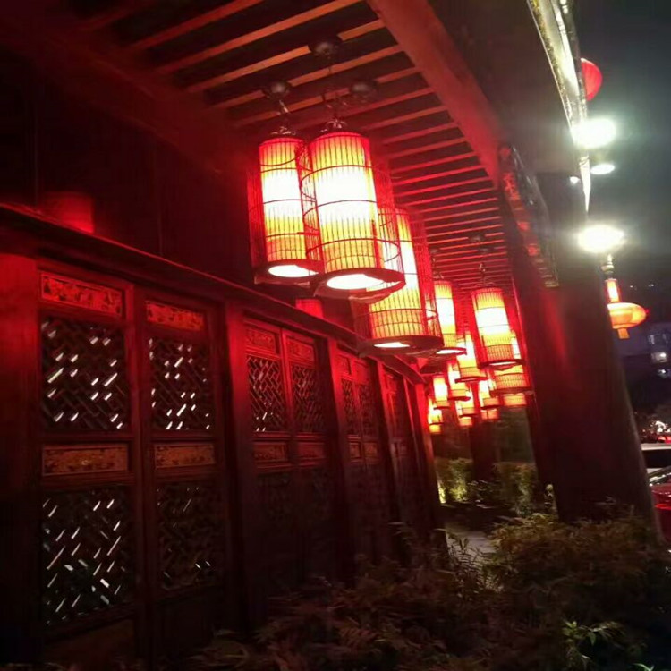 铁艺鸟笼灯吊灯古典创意落地灯茶楼酒店餐厅火锅店红灯笼吊灯