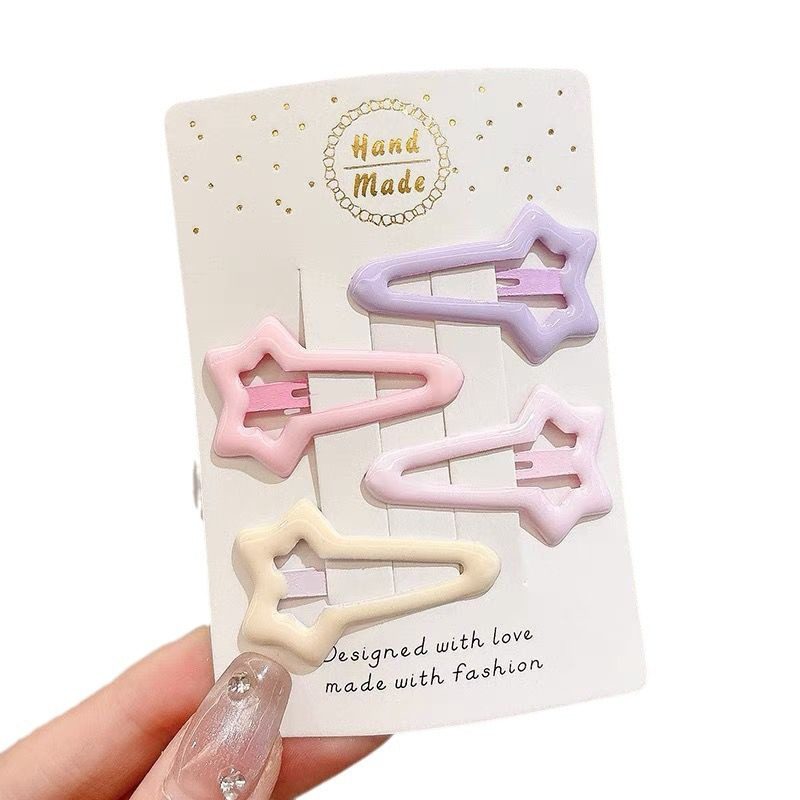 粉色系女童bb夹五角星发卡头饰夹子宝宝碎发刘海夹儿童合金发夹,淘宝优惠券,粉丝福利购,淘宝优惠卷