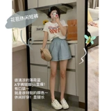 Летние штаны, приталенные шорты, свободный крой, А-силуэт