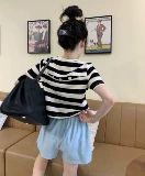 Летние штаны, приталенные шорты, свободный крой, А-силуэт