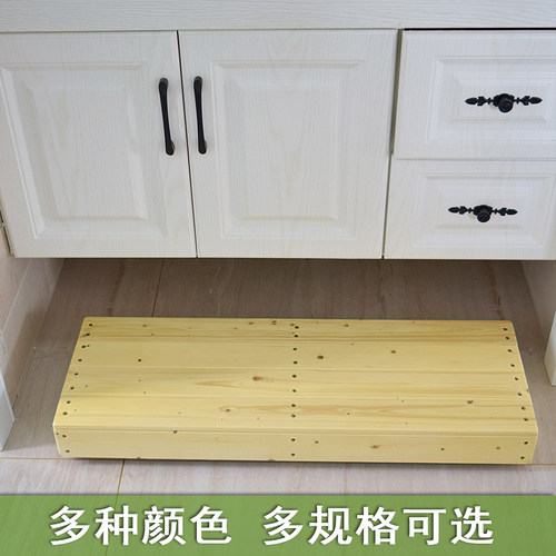 实木踏板矮个子厨房洗菜阳台洗衣垫高架晾衣儿童洗手池垫脚增高凳 - 图2