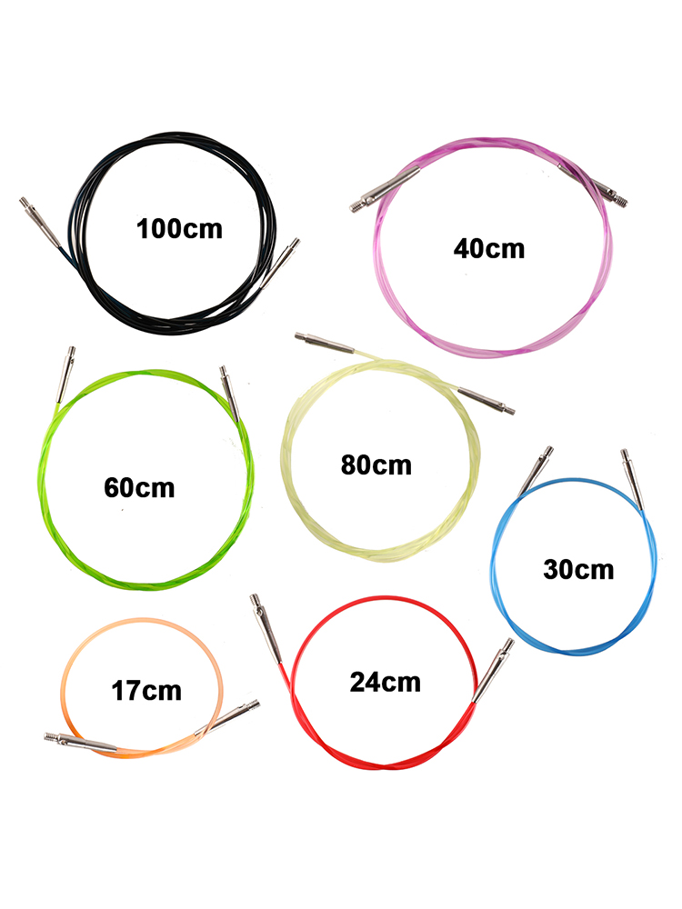 旋转可拆卸环形针袖口袖子针迷你针袜子针领口针手工毛衣针绳配件 - 图0