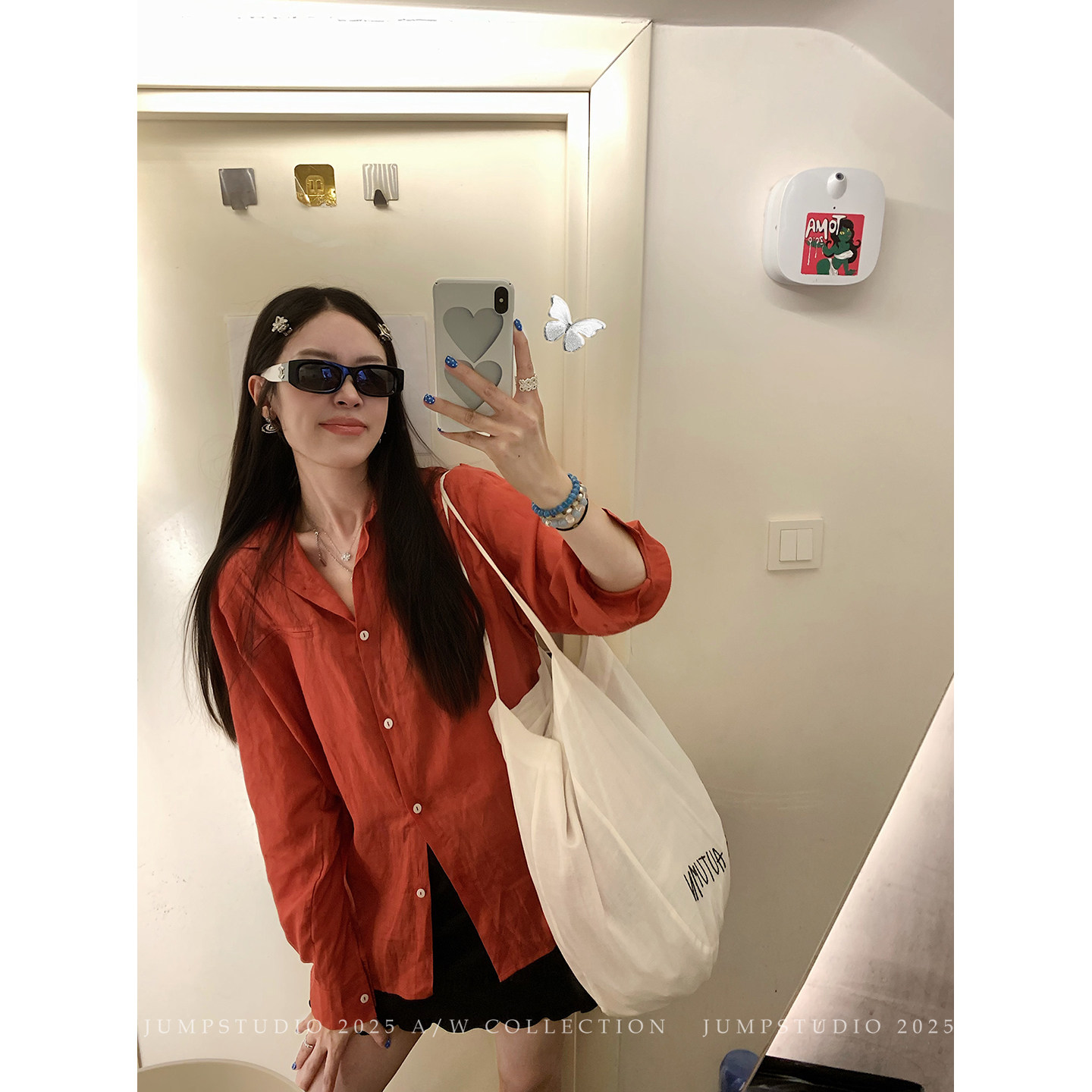 草莓跳 spring to autumu 字母刺绣单肩帆布包秋季大容量托特包,淘宝优惠券,粉丝福利购,淘宝优惠卷