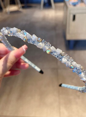 发箍女水晶复古气质法式宫廷细发
