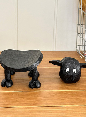 简约可爱绵羊卷纸纸巾架创意客厅