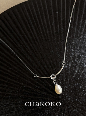 小众极简风淡水珍珠项链日韩冷淡风时尚锁骨链高级感简约百搭颈链