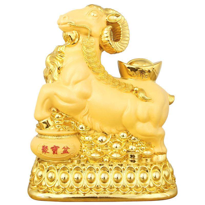 三羊开泰摆件生肖羊办公桌书房装饰品送领导朋友同事开业晋升礼物