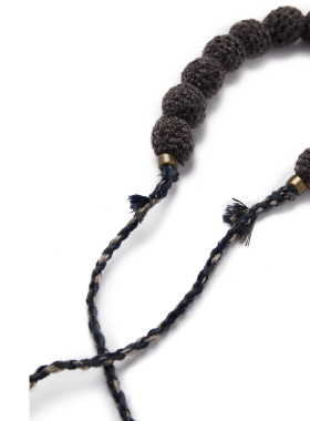 手工织风格羊绒项链搭配