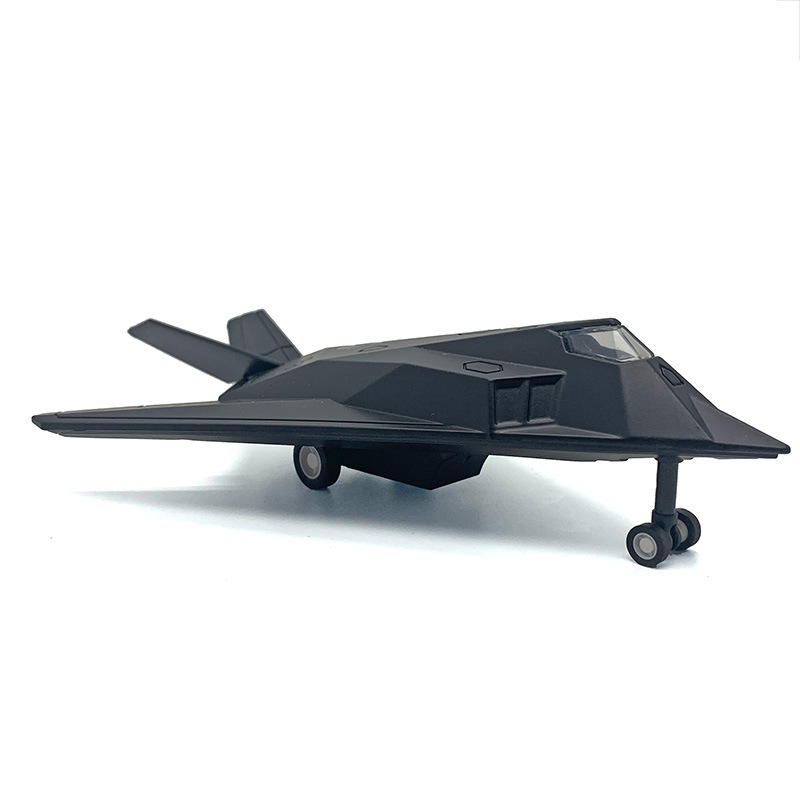 仿真合金F117隐形战斗机回力声光儿童飞机玩具模型宝宝玩具飞机-图2