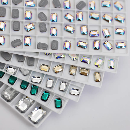 正品奥地利施家水晶华子2602HF烫底长方八角美甲饰品钻服装diy - 图0