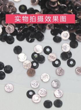 正品奥地利施家水晶华子2038黑色jet（280） 美甲平底不掉底烫钻