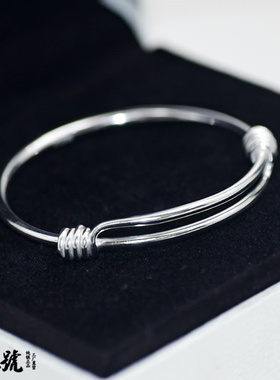 儿童可调节足银手镯