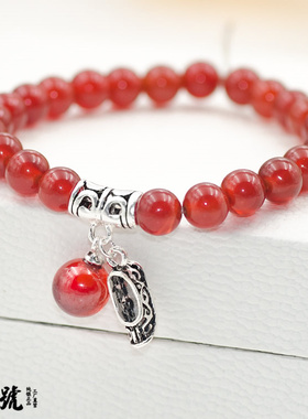 S925泰银石榴宝珠绣花鞋管套吊挂坠饰品DIY串珠配件批工厂促销发C