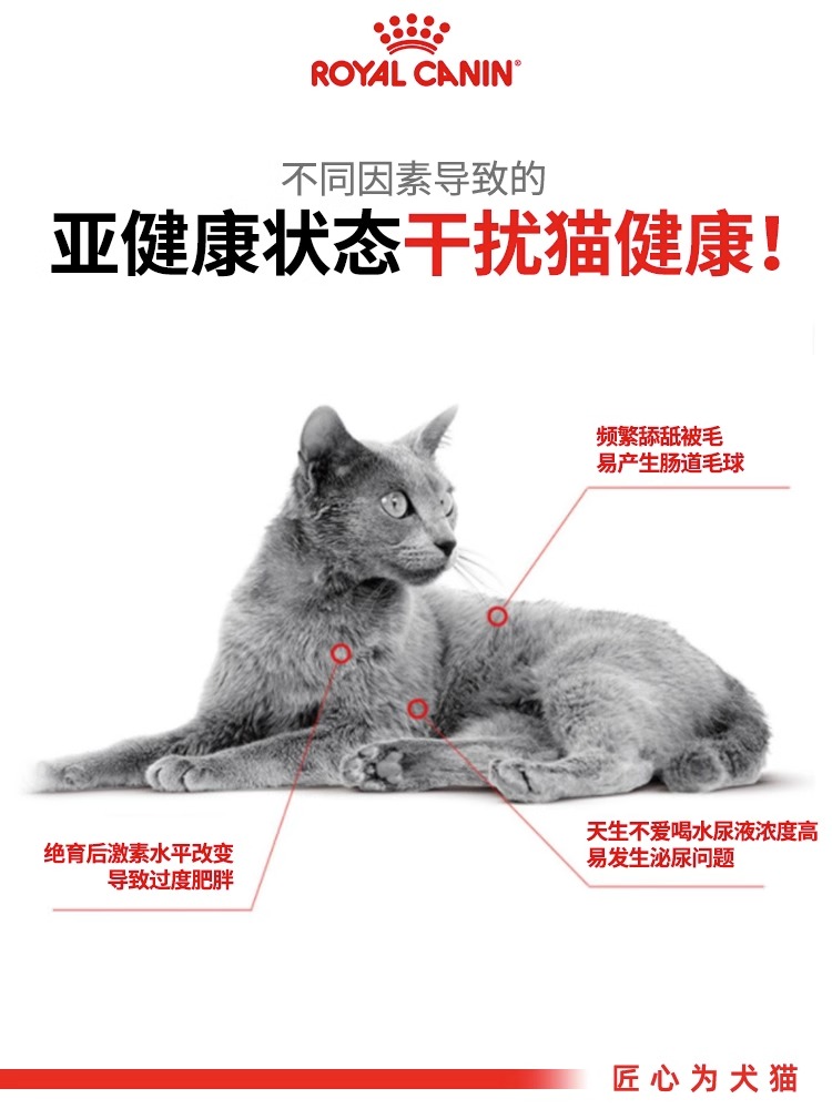 皇家SA37绝育猫粮通用公母猫KS34猫咪泌尿道呵护幼成全价猫粮2kg - 图0