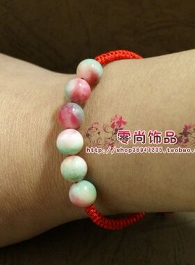 原创民族风金刚结玉髓红绳手链