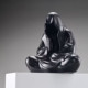 GK Mysterious Man in Black, Faceless Buddha, Meditation, Dark Desktop Ornaments, Game and Anime Peripheral Props