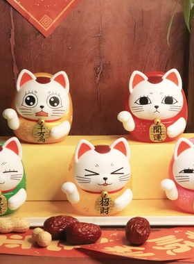 胆大党高速婆婆达摩手办盲盒招财猫桌面工位摆件潮玩公仔生日礼物