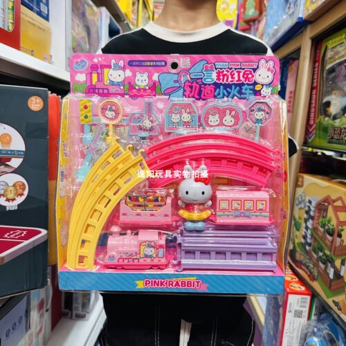 一言粉红兔迷你小屋冰淇淋贩卖店小兔子卧室厨房女孩过家家玩具 - 图2