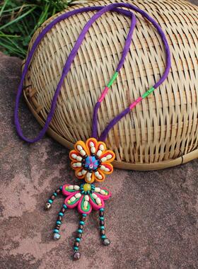 云南民族风24新款手工布艺项链