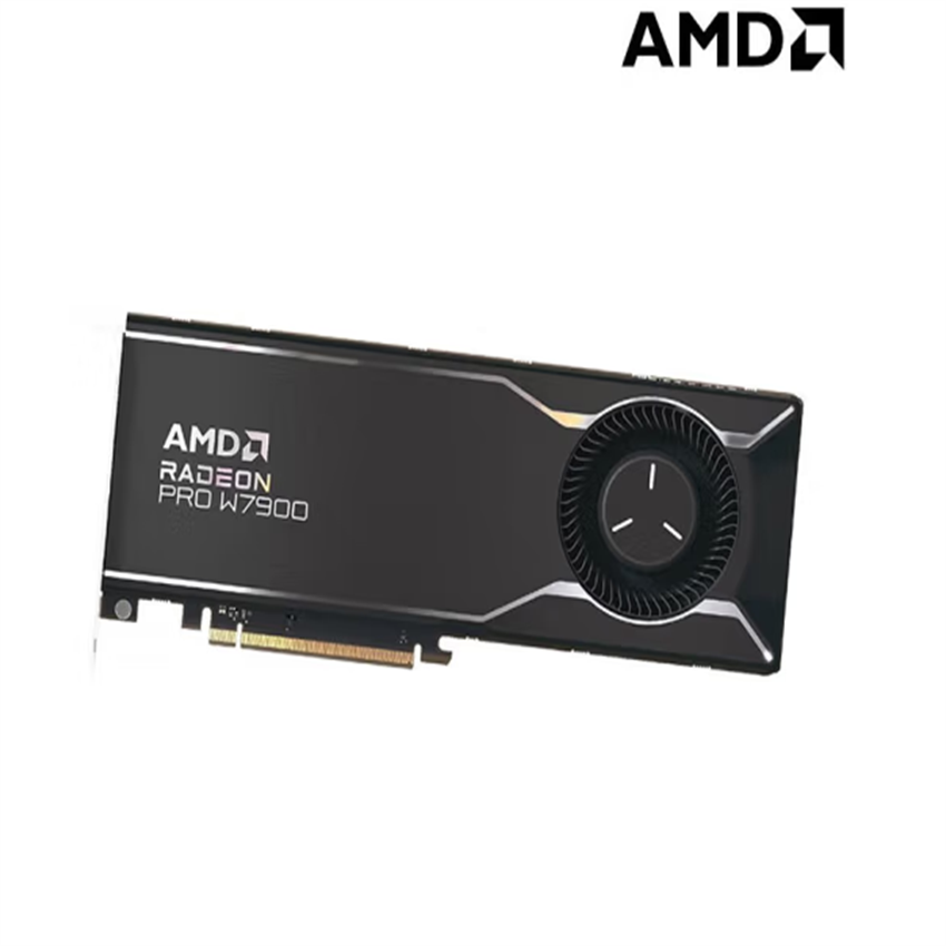 AMD 专业显卡 Radeon PRO 系列 3D建模设计渲染绘图 W7900 48G - 图1