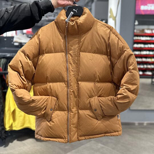 PUMA彪马 男女同款情侣百搭保暖立领羽绒服外套 MMQ PUFF 536623