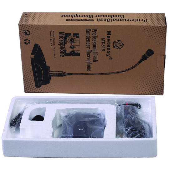 好会通MT-818鹅颈会议麦克风台式有线电容话筒电脑录语音主直播 音频接口即插即用