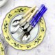 Italian Rivadossi bamboo joint knife and fork spoon 304 stainless steel steak knife imported high-end western dining tableware set
