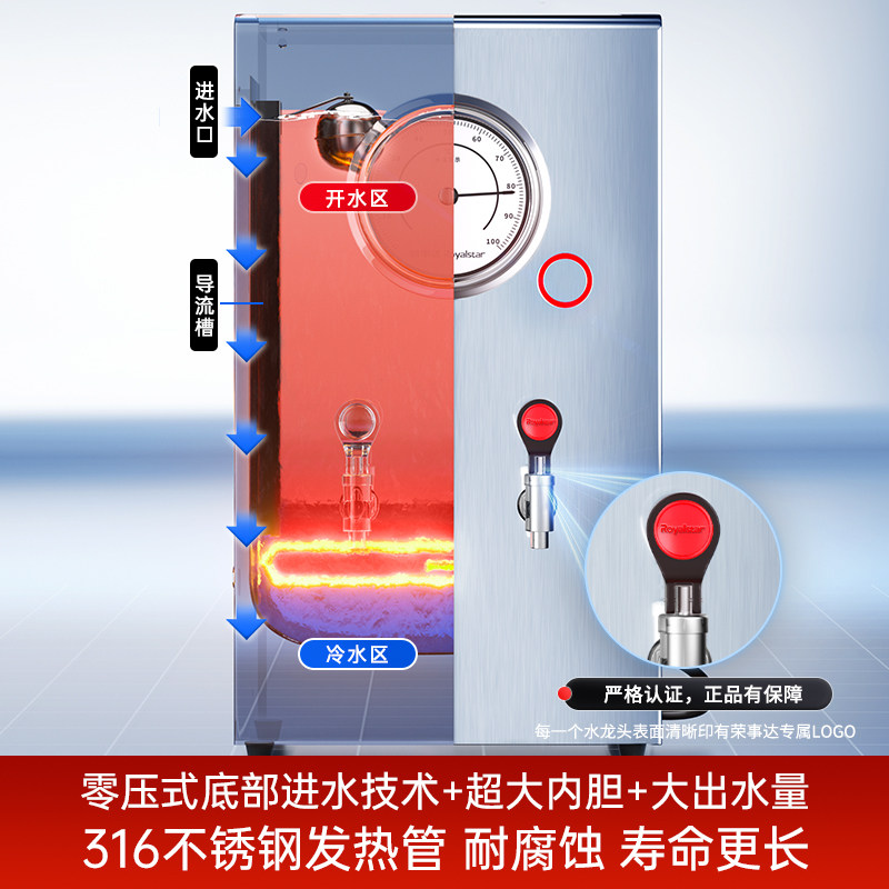 荣事达商用开水器工厂车间大容量饮水机饭店全自动烧水炉电热水器,淘宝优惠券,粉丝福利购,淘宝优惠卷