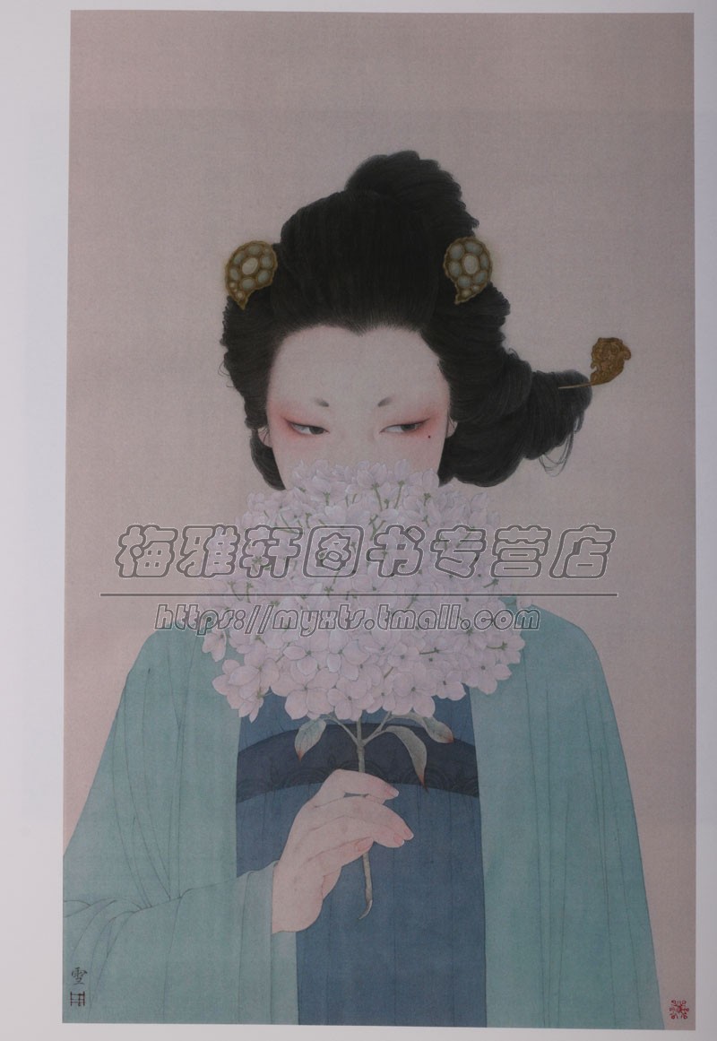 周雪工笔画新古典美人画作品集仙踪中国画仕女美人绘画插画古风名画家画集画册临摹鉴赏著名精选集工笔戏曲人物汉服文化设色书籍