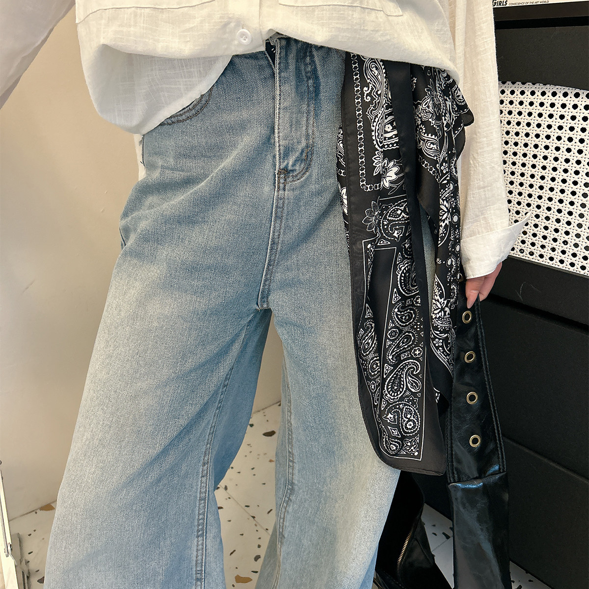 复古腰果花丝巾方巾女春秋薄款头巾发带小领巾时尚百搭高级感配饰,淘宝优惠券,粉丝福利购,淘宝优惠卷