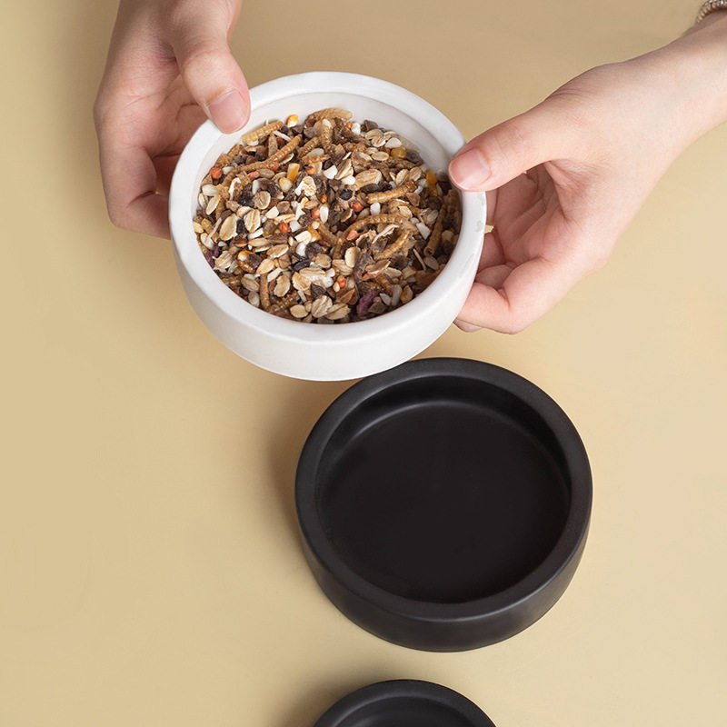 出口外贸陶瓷爬宠食盆圆形守宫蜥蜴水碗面包虫防逃逸盆小宠用品碗,淘宝优惠券,粉丝福利购,淘宝优惠卷