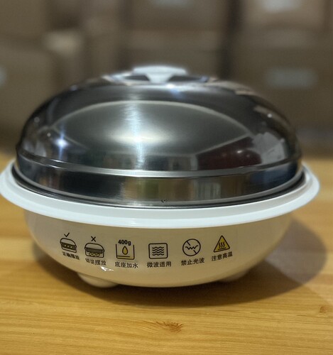 微波蒸宝格兰仕微波炉配件蒸屉玲珑光波炉专用塑料蒸锅蒸笼盒蒸蛋 - 图0