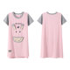 Antarctic people's nighttime short -sleeved Korean edition loose cotton student pajamas summer skirt cute sweet dress