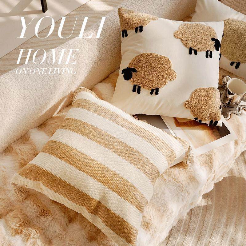 法式感客厅沙发飘窗靠枕抱枕轻奢靠垫含芯橘色中古战马抱枕套,淘宝优惠券,粉丝福利购,淘宝优惠卷