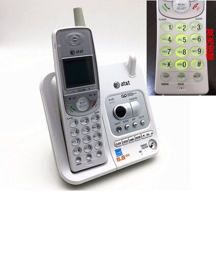 AT&T el42108 ATT 数字无绳电话机家用办公挂墙5.8GHz固定座机 - 图1