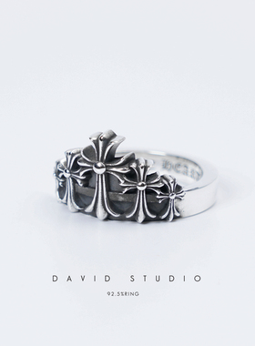 新款davidstudio925墓葬小戒指